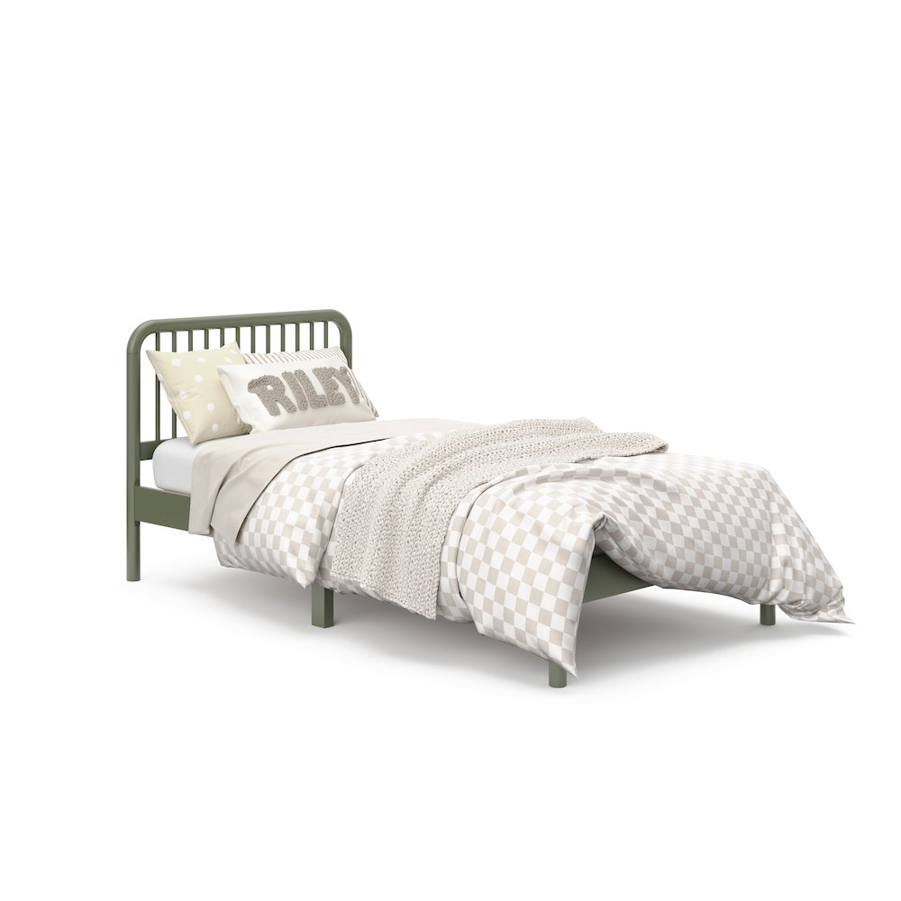 Storkcraft Next Porto Twin Bed (Olive)