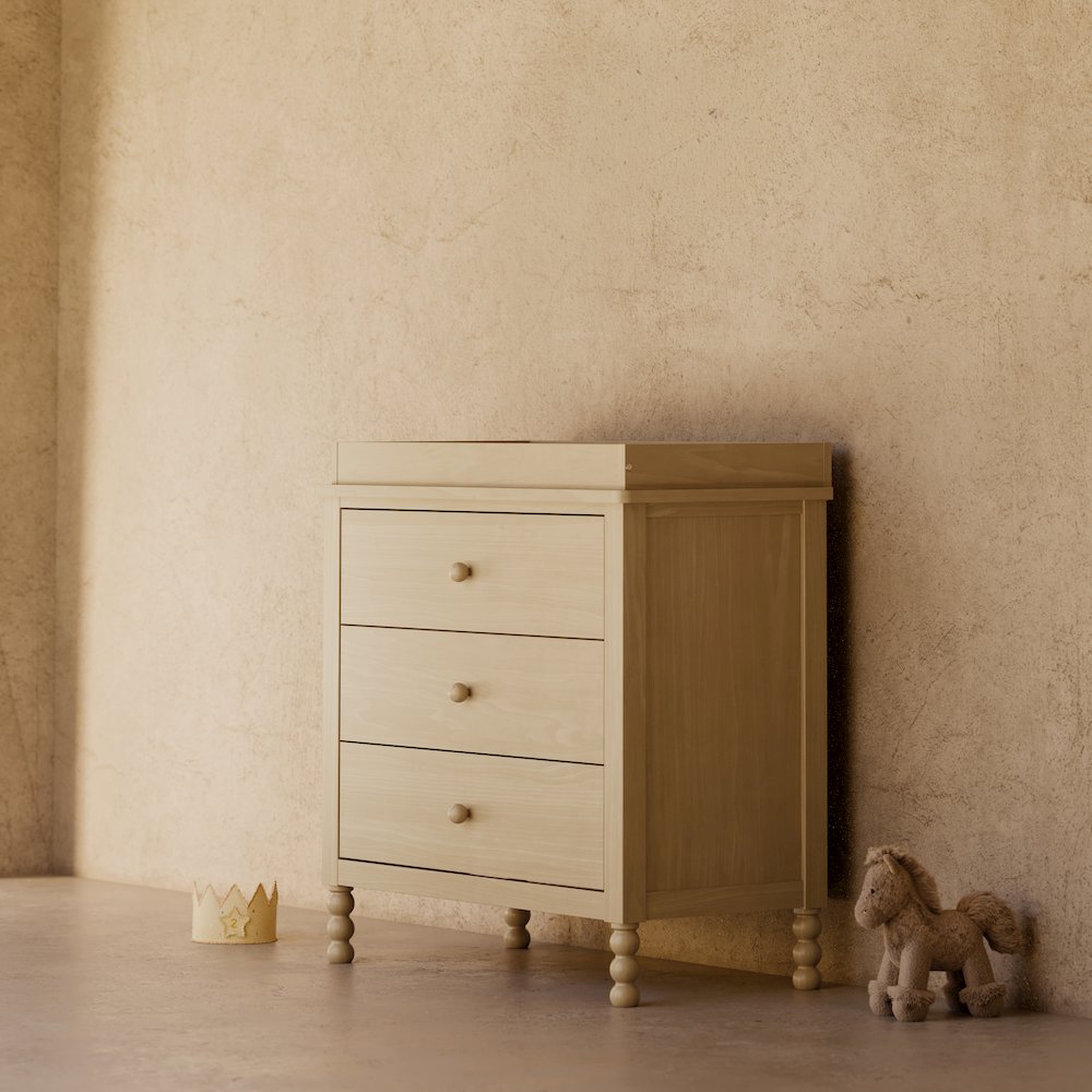 Rio 3 Drawer Chest with Topper-Driftwood
