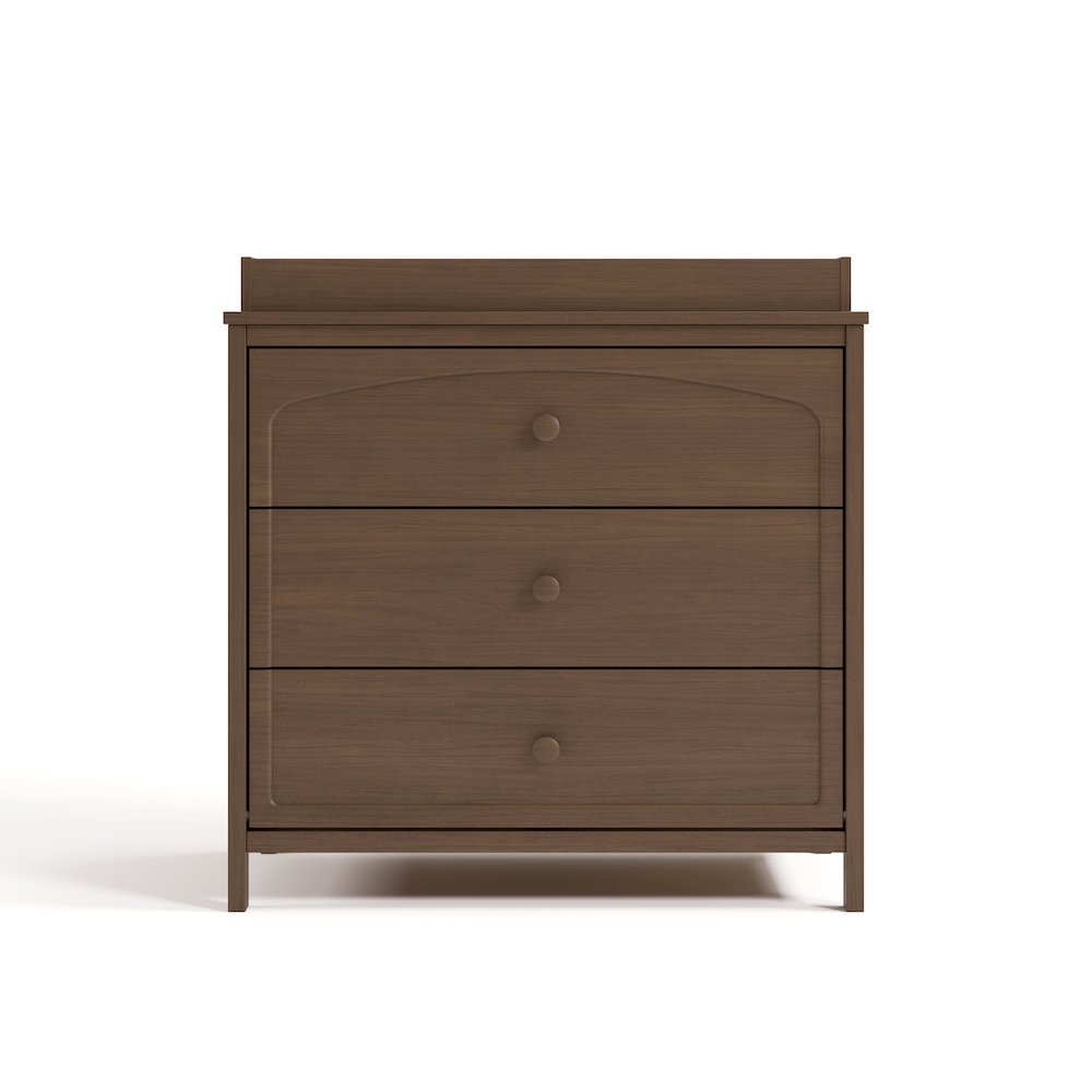 Olivia 3 Drawer Chest with Topper-Hazelnut