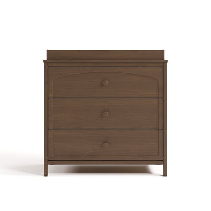 Olivia 3 Drawer Chest with Topper-Hazelnut