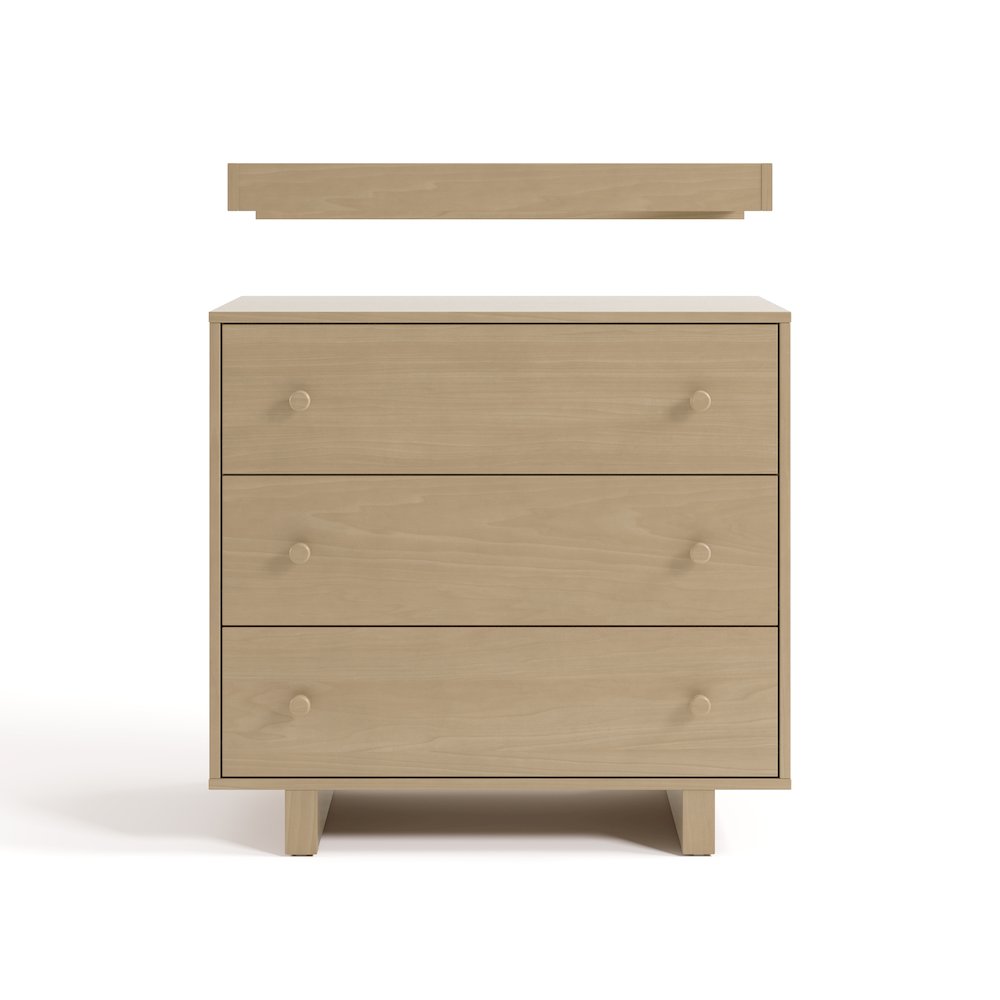 Texas 3 Drawer Chest with Topper-Driftwood
