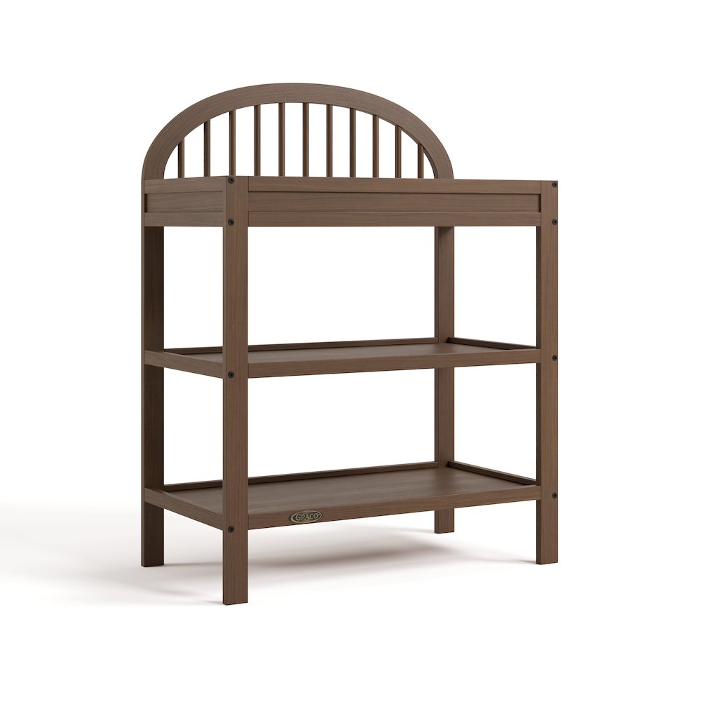 Graco Olivia Changing Table with Water-Resistant Changing Pad - Hazelnut