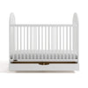 Olivia 3-In-1 Convertible Crib With Drawer-White