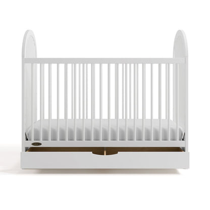 Olivia 3-In-1 Convertible Crib With Drawer-White