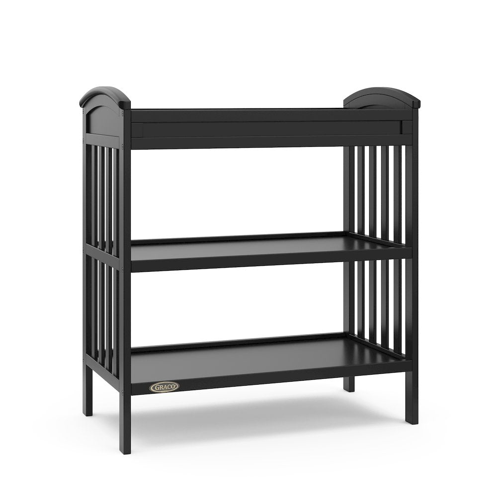 Graco Benton Changing Table with Bonus Water-Resistant Changing Pad - Black