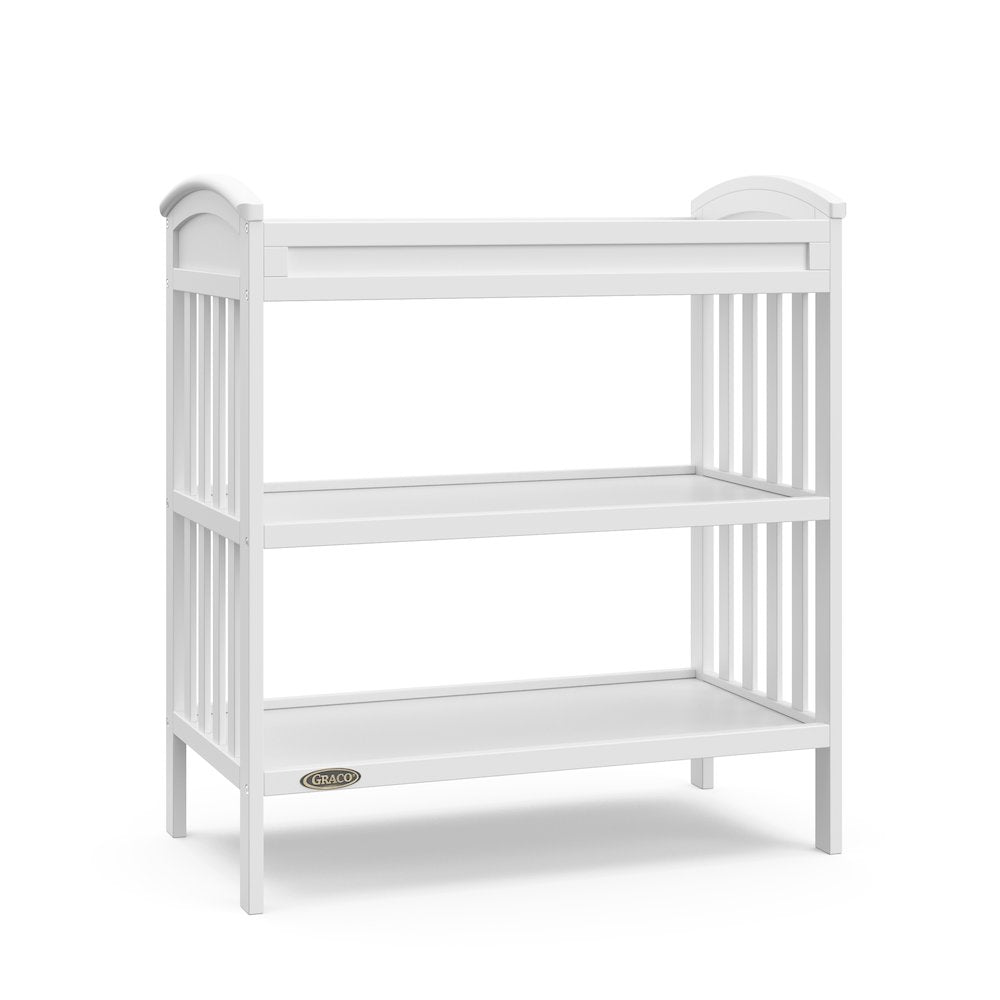 Graco Benton Changing Table with Bonus Water-Resistant Changing Pad - White