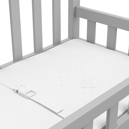 Graco Changing Table with Water-Resistant Changing Pad (Pebble Gray)