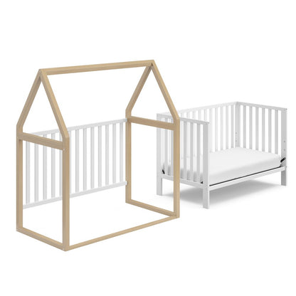 Storkcraft Orchard 6-in-1 Convertible Crib (Driftwood with White)