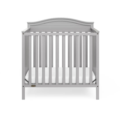Graco Stella 4-in-1 Convertible Mini Crib with Bonus Mattress - Pebble Gray