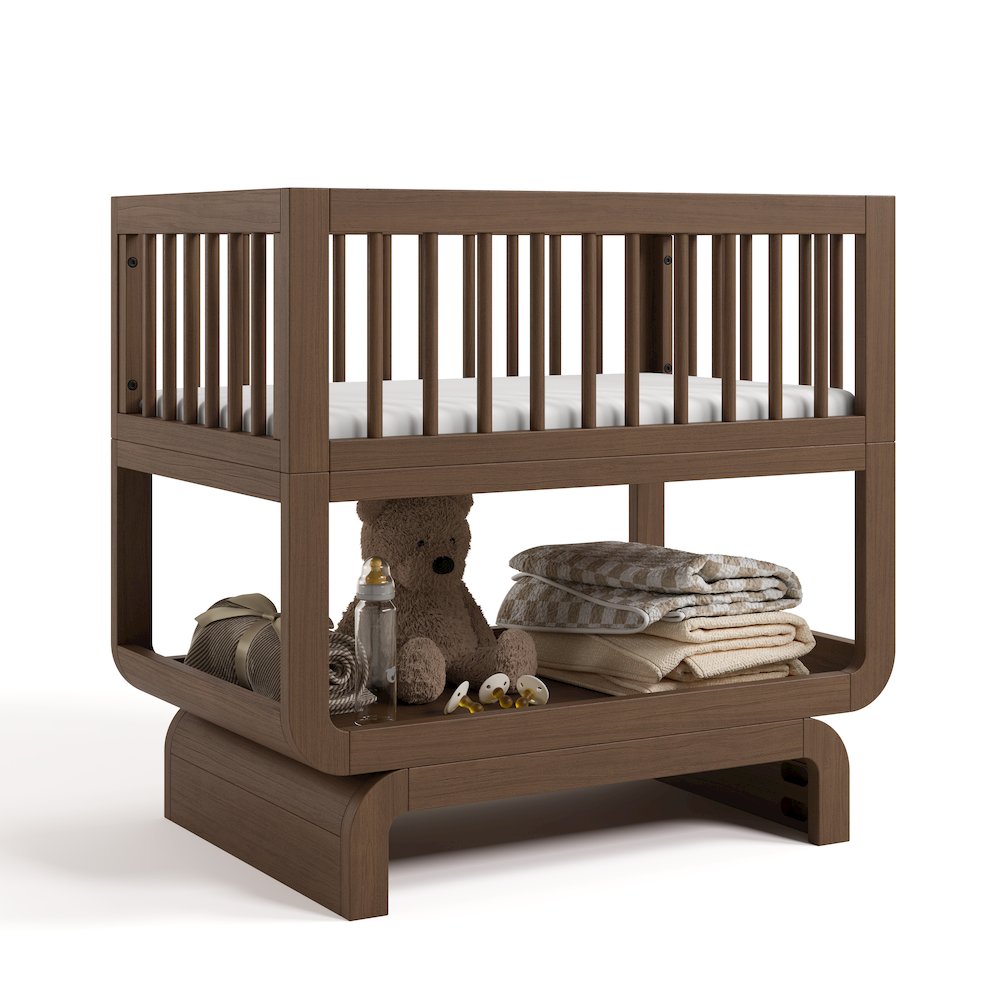 Santorini Deluxe 3-in-1 Convertible Bassinet - Hazelnut
