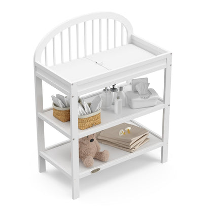 Graco Olivia Changing Table with Water-Resistant Changing Pad (White)
