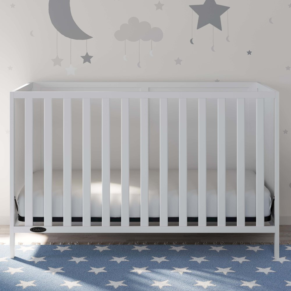 Graco Theo 3-in-1 Convertible Crib - White