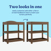 Customizable Changing Table with Water-Resistant Changing Pad - Hazelnut