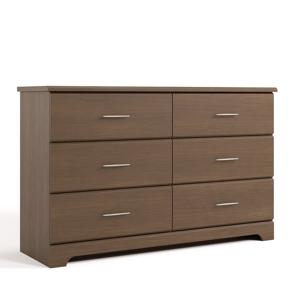 Brookside 6-Drawer Dresser- Hazelnut