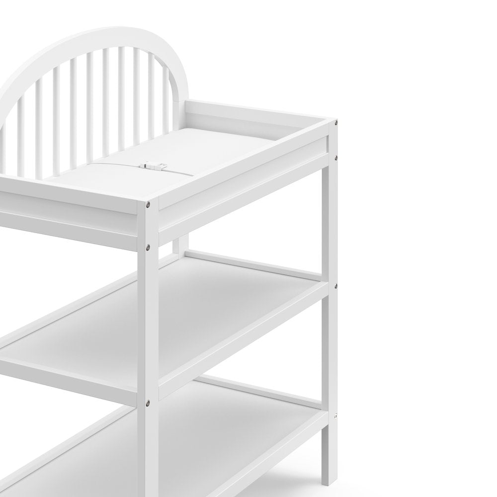 Graco Olivia Changing Table with Water-Resistant Changing Pad (White)