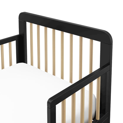 Storkcraft Pasadena Toddler Bed - Black with Driftwood