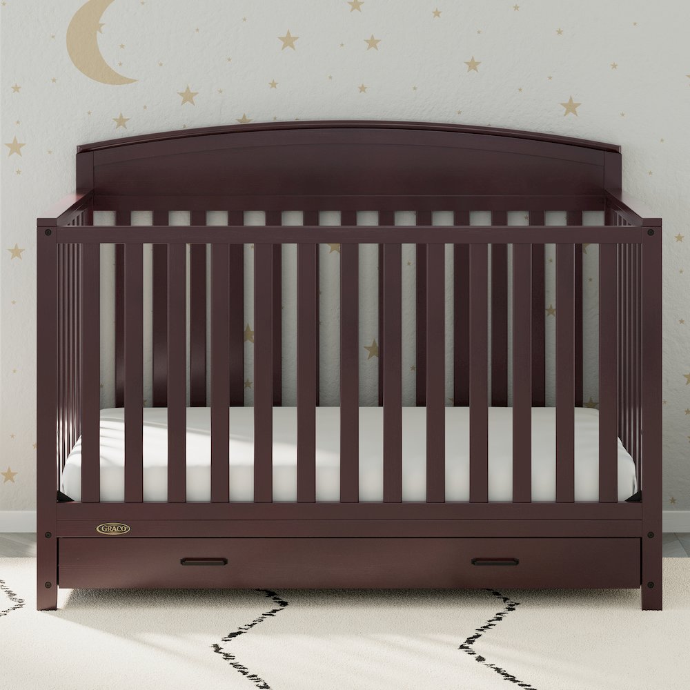 Graco Benton 5-in-1 Convertible Crib with Drawer (Espresso)