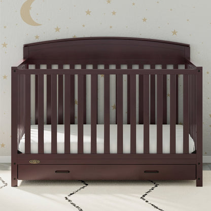 Graco Benton 5-in-1 Convertible Crib with Drawer (Espresso)