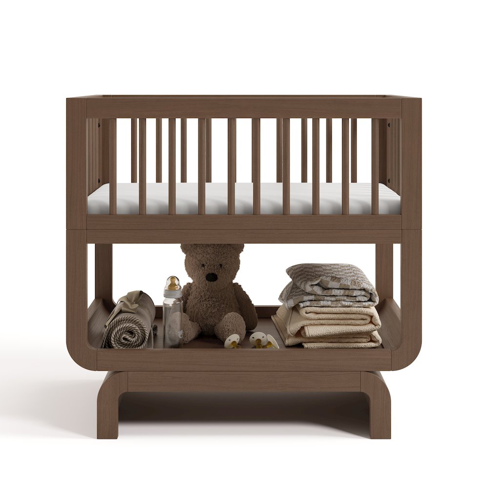 Santorini Deluxe 3-in-1 Convertible Bassinet - Hazelnut