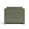 Read-With-Me 3 Drawer Chest with Topper -Olive/Driftwood