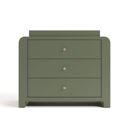 Read-With-Me 3 Drawer Chest with Topper -Olive/Driftwood