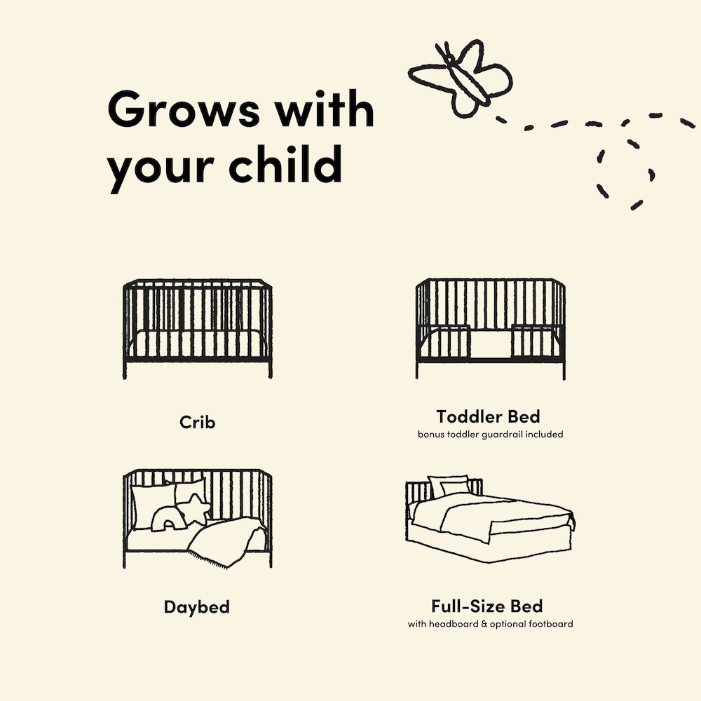 Casablanca Deluxe 5-in-1 Convertible Crib with Drawer - Sage