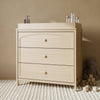 Olivia 3 Drawer Chest with Topper-Driftwood