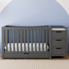 Graco Remi All-in-One Convertible Crib with Drawer and Changer (Gray)