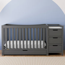 Graco Remi All-in-One Convertible Crib with Drawer and Changer (Gray)