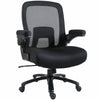 Lorell Big & Tall Flip Arm Chair - Mesh, Fabric - Armrest