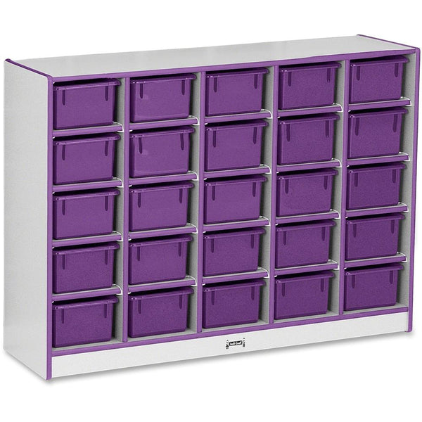 Jonti-Craft Rainbow Accents Cubbie-trays Storage Unit - 25 Compartment(s), Purple Color