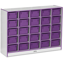Jonti-Craft Rainbow Accents Cubbie-trays Storage Unit - 25 Compartment(s), Purple Color