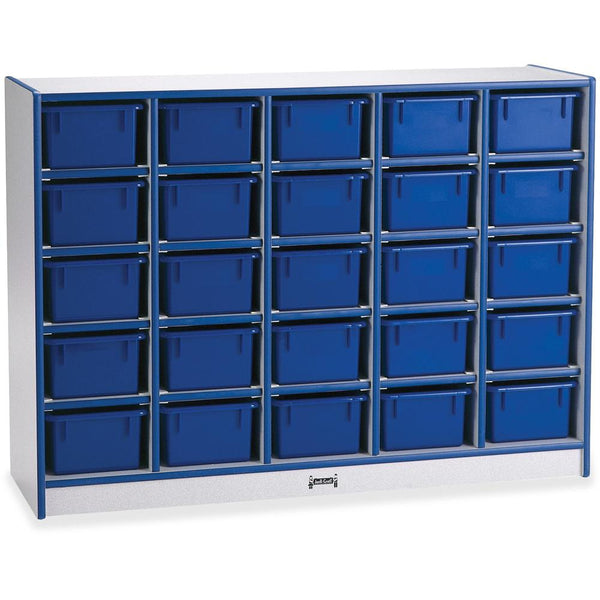 Jonti-Craft Rainbow Accents Cubbie-trays Storage Unit - 25 Compartment(s), Blue Color