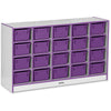 Jonti-Craft Rainbow Accents Cubbie-trays Storage Unit, Purple Color