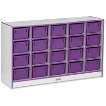 Jonti-Craft Rainbow Accents Cubbie-trays Storage Unit, Purple Color