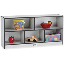 Jonti-Craft Rainbow Accents Toddler Single Storage, Black Color