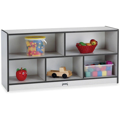 Jonti-Craft Rainbow Accents Toddler Single Storage, Black Color
