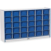 Jonti-Craft Rainbow Accents Cubbie-trays Storage Unit - 30 Compartment(s), Blue Color