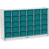 Jonti-Craft Rainbow Accents Cubbie-trays Storage Unit - 30 Compartment(s), Teal Color