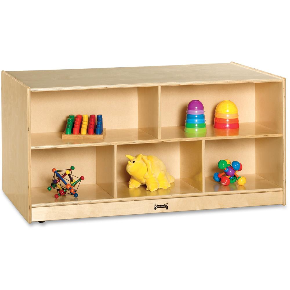 Jonti-Craft Rainbow Accents Toddler Double-sided Storage Shelf
