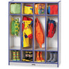 Jonti-Craft Rainbow Accents 4 Section Coat Locker - 4 Compartment(s), Blue Color