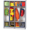 Jonti-Craft Rainbow Accents 4 Section Coat Locker - 4 Compartment(s), Navy Color