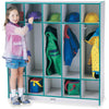 Jonti-Craft Rainbow Accents 5-section Coat Locker - 5 Compartment(s), Teal Color