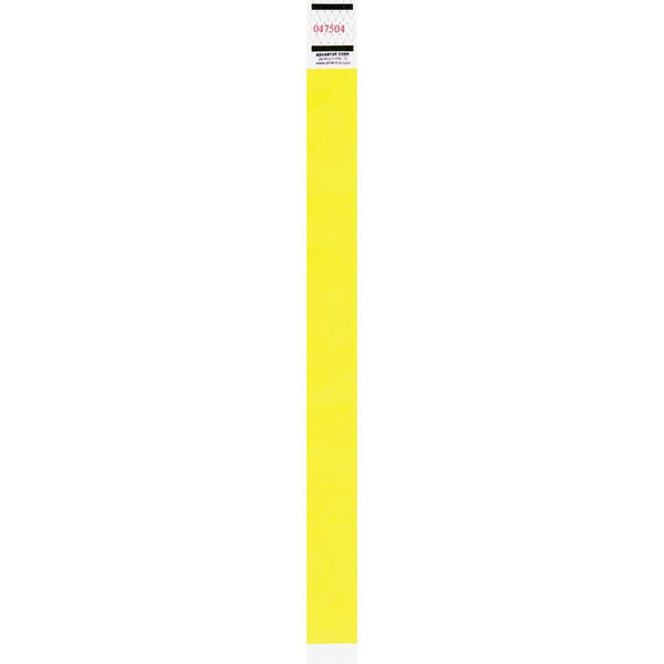 Advantus Neon Tyvek Wristbands - 500 / Pack - Neon Yellow - Tyvek