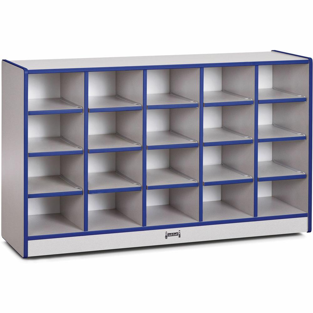 Jonti-Craft Rainbow Accents Toddler Single Storage - 20 Compartment(s), Blue Color