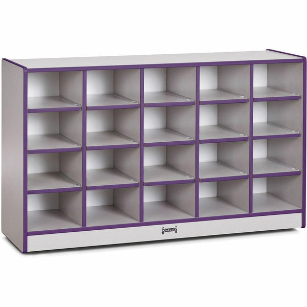 Jonti-Craft Rainbow Accents Toddler Single Storage - 20 Compartment(s), Purple Color