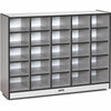 Jonti-Craft Rainbow Accents Toddler Single Storage - 25 Comparnment(s), Black Color