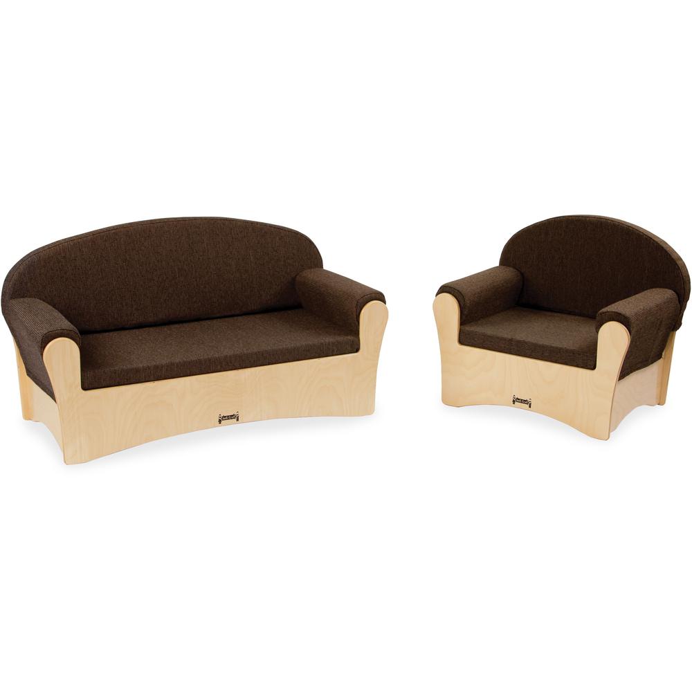 Jonti-Craft Komfy Sofa/Chair 2-piece Set - Rounded Edge