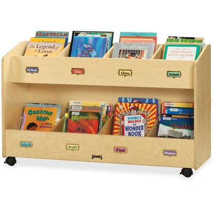 Jonti-Craft Mobile Section Book Storage Organizer - 8 Compartment(s)