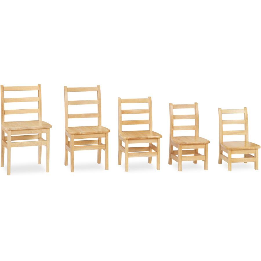 Jonti-Craft KYDZ Ladderback Chair - Maple - Solid Hardwood - 1 Each